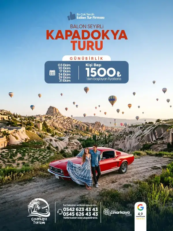 BALON SEYİRLİ KAPADOKYA TURU